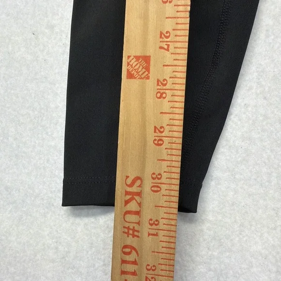 NIKE Black One Dri-Fit Swoosh Run Mid-Rise 7/8 Active Running Leggings Size S - Picture 3 of 15